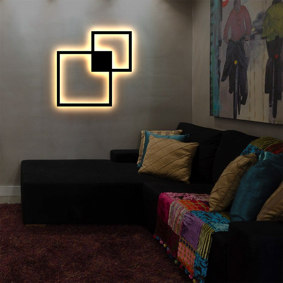 WiseDec LumiGlow Metal Sconce