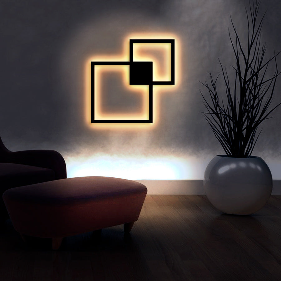 WiseDec LumiGlow Metal Sconce