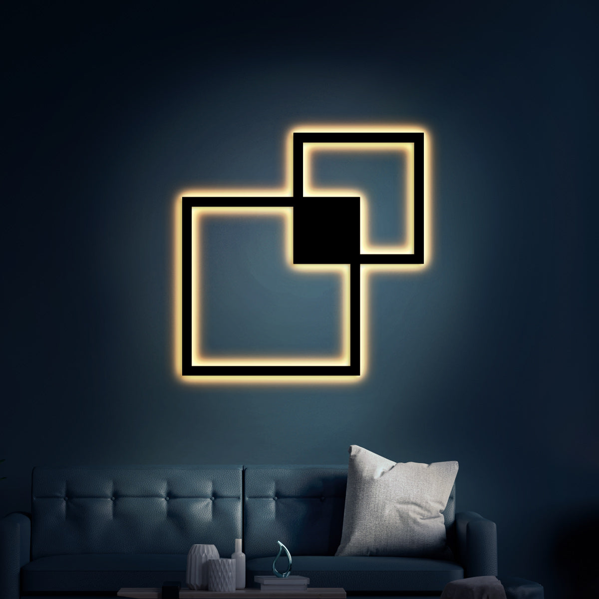 WiseDec LumiGlow Metal Sconce