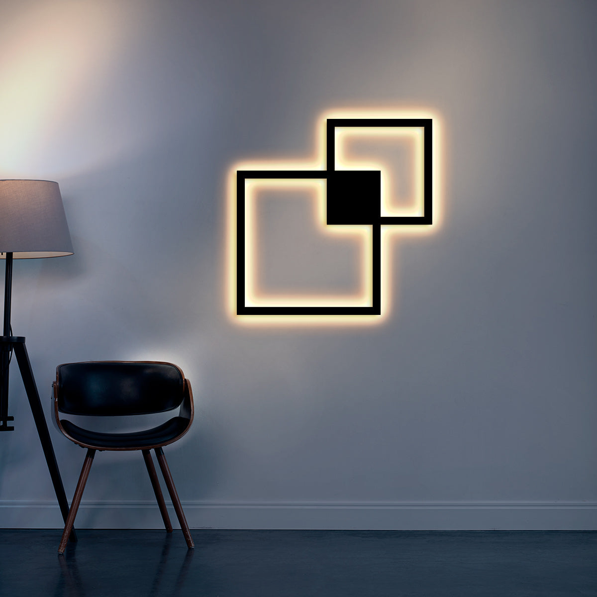WiseDec LumiGlow Metal Sconce