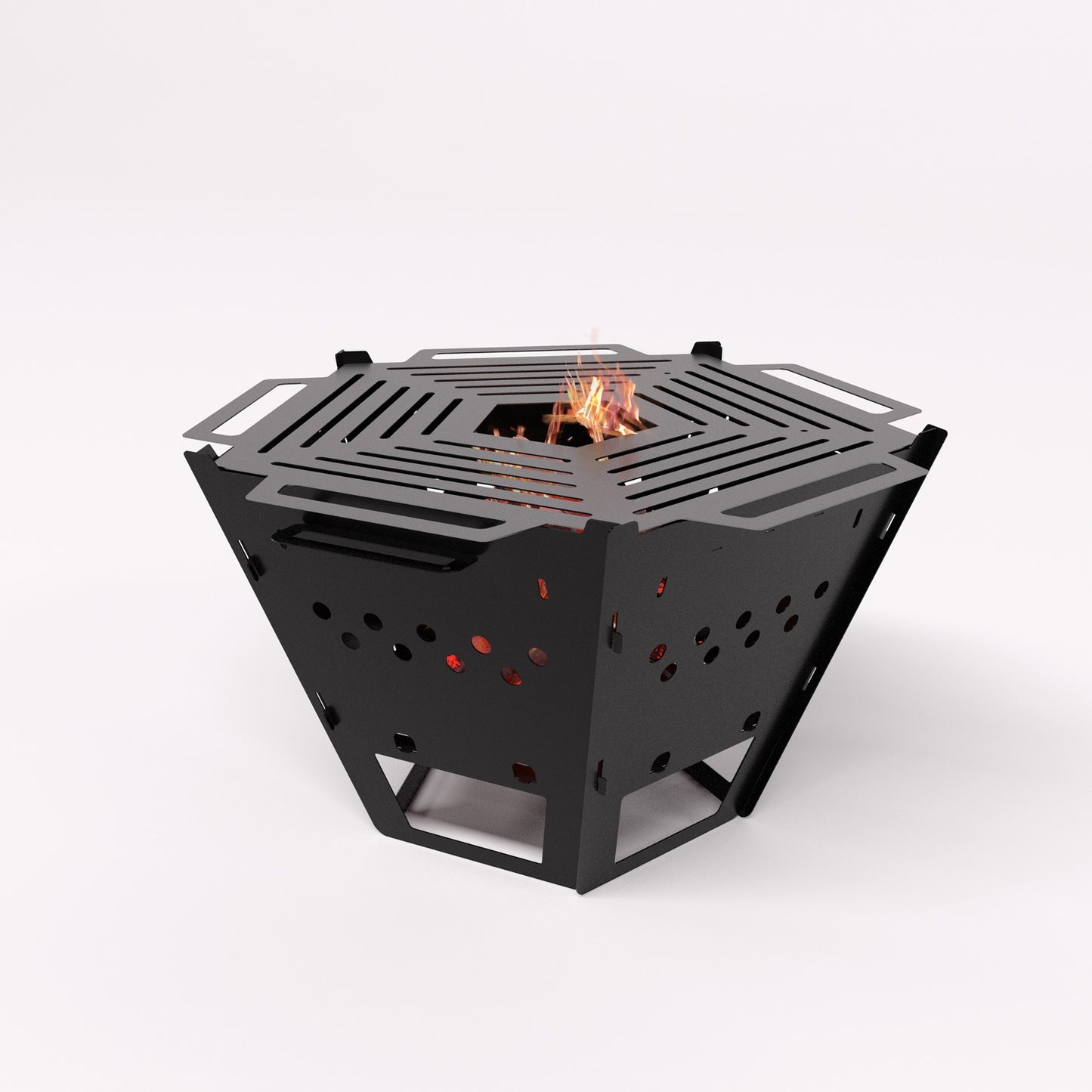 WiseDec Mini FlameHex Modern ve Şık Ateş Çukuru