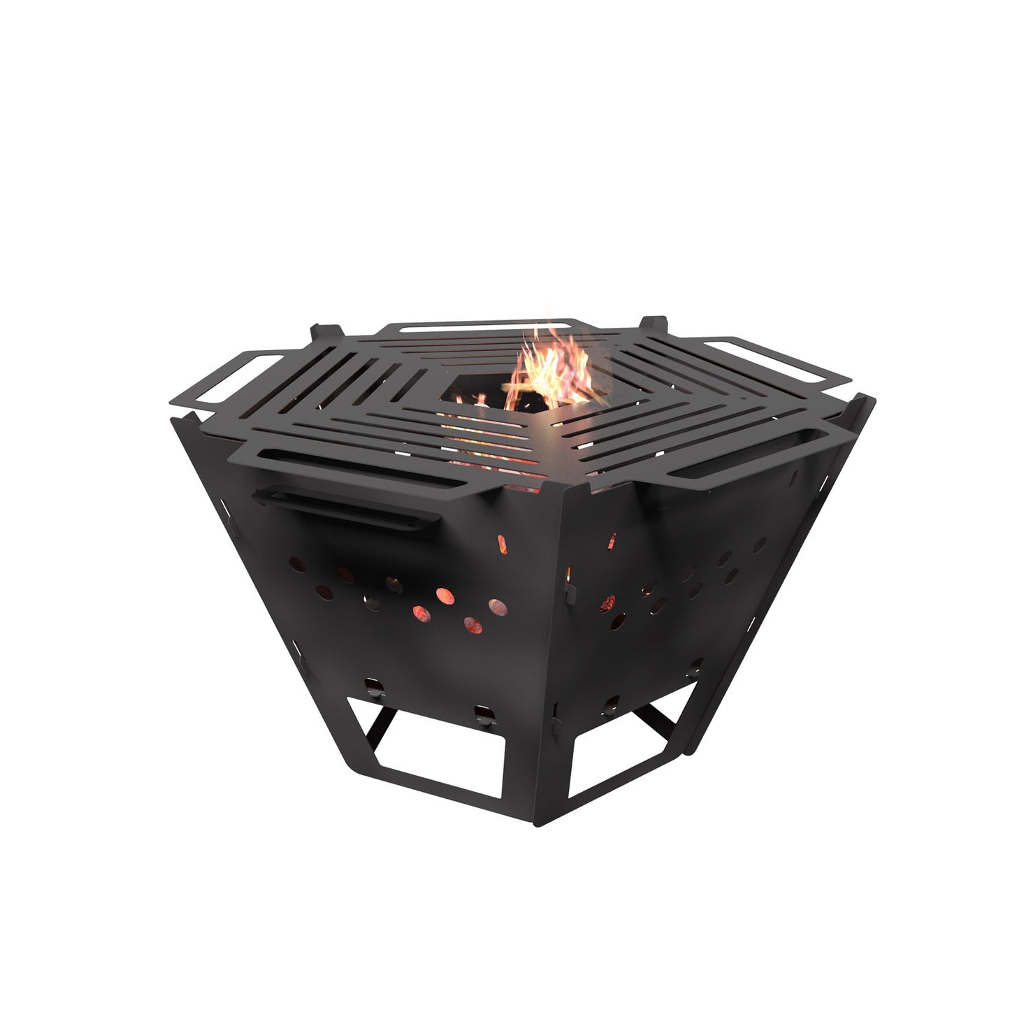 WiseDec Mini FlameHex Modern ve Şık Ateş Çukuru