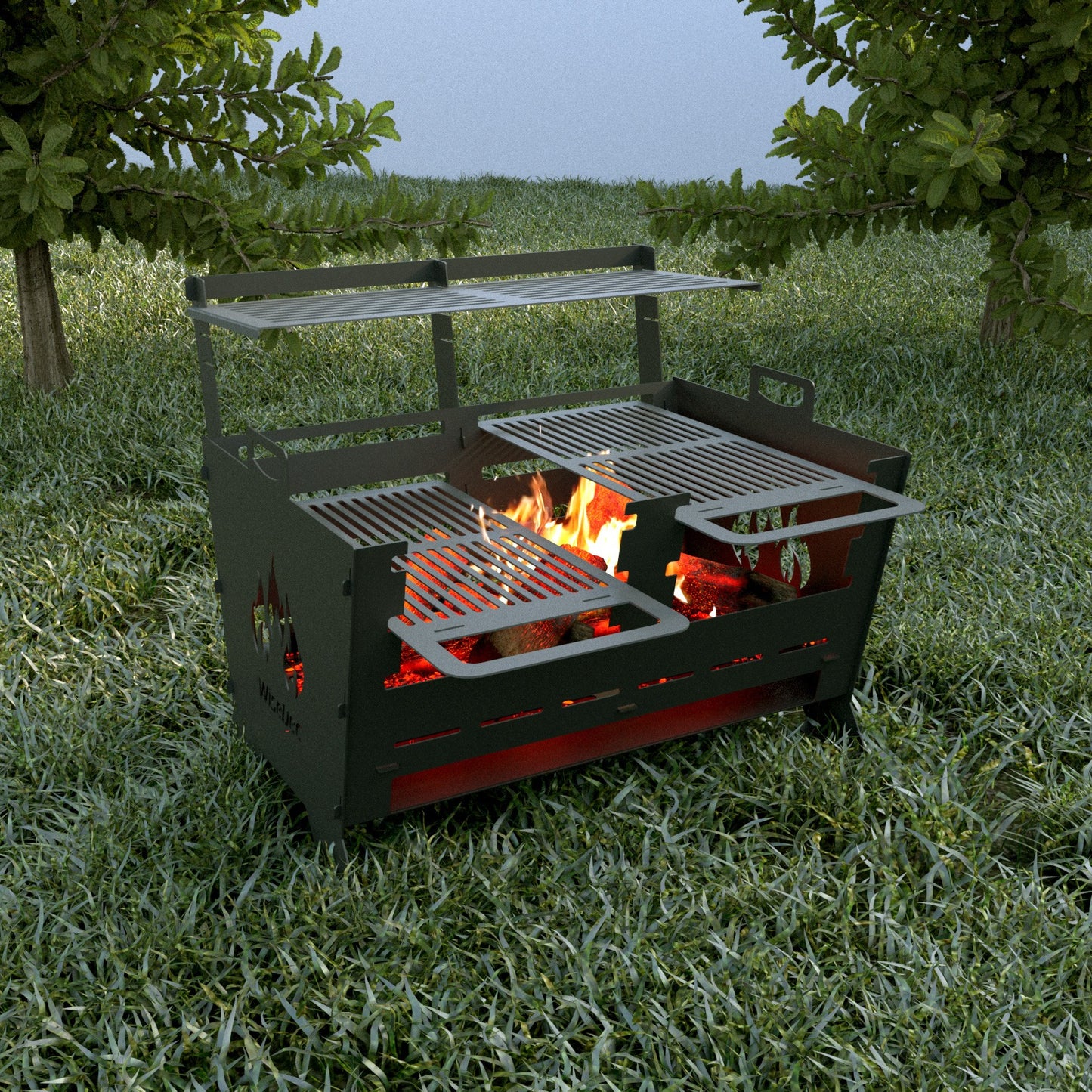 WiseGrill Portatif Taşınabilir Metal Mangal WG5 Çantalı