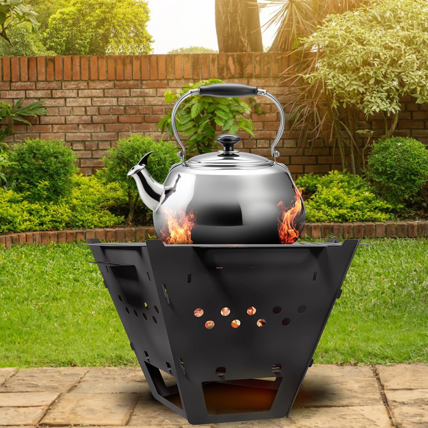 WiseDec Mini FlameHex Modern ve Şık Ateş Çukuru