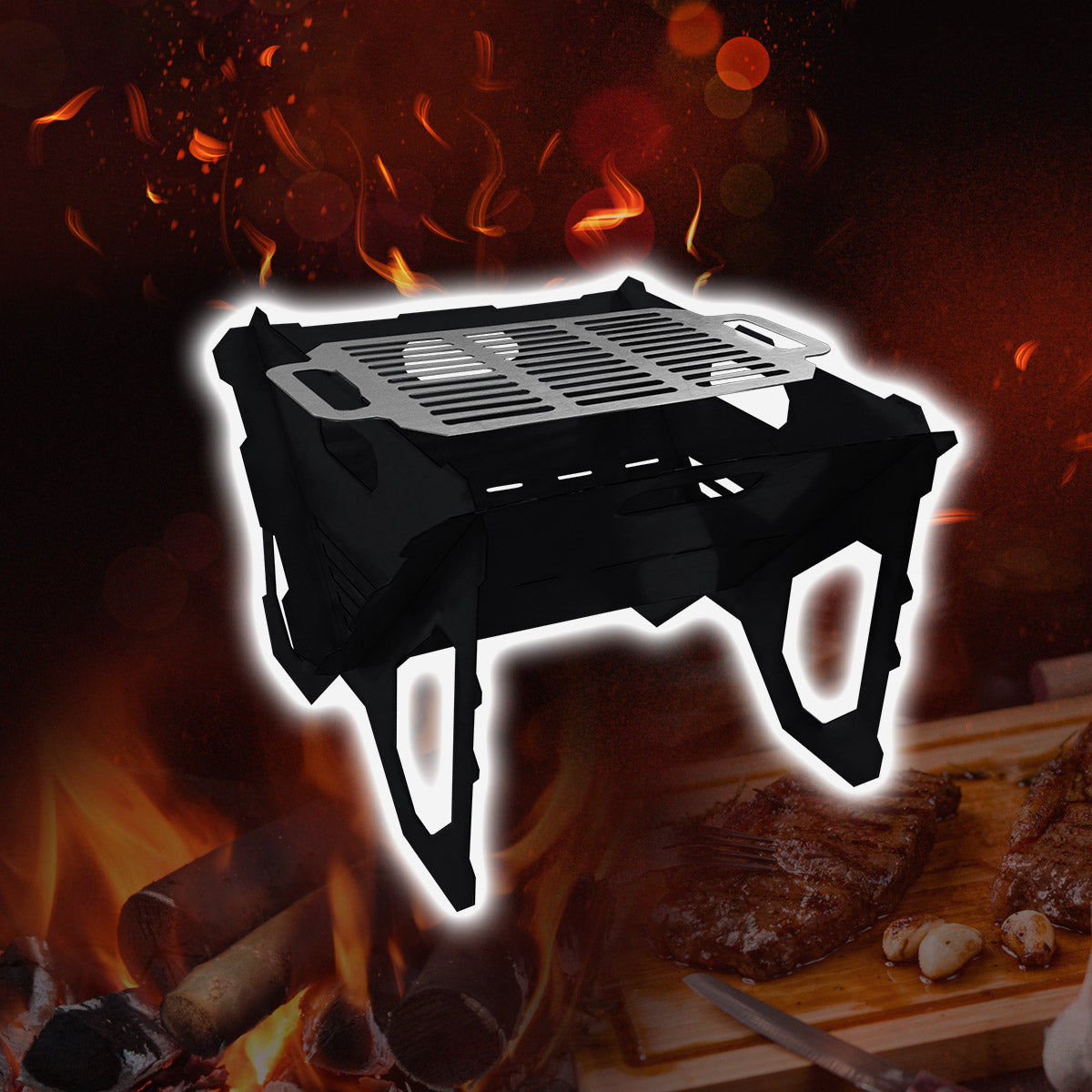 WiseGrill Portatif Taşınabilir Metal Mangal WG3 Çantalı