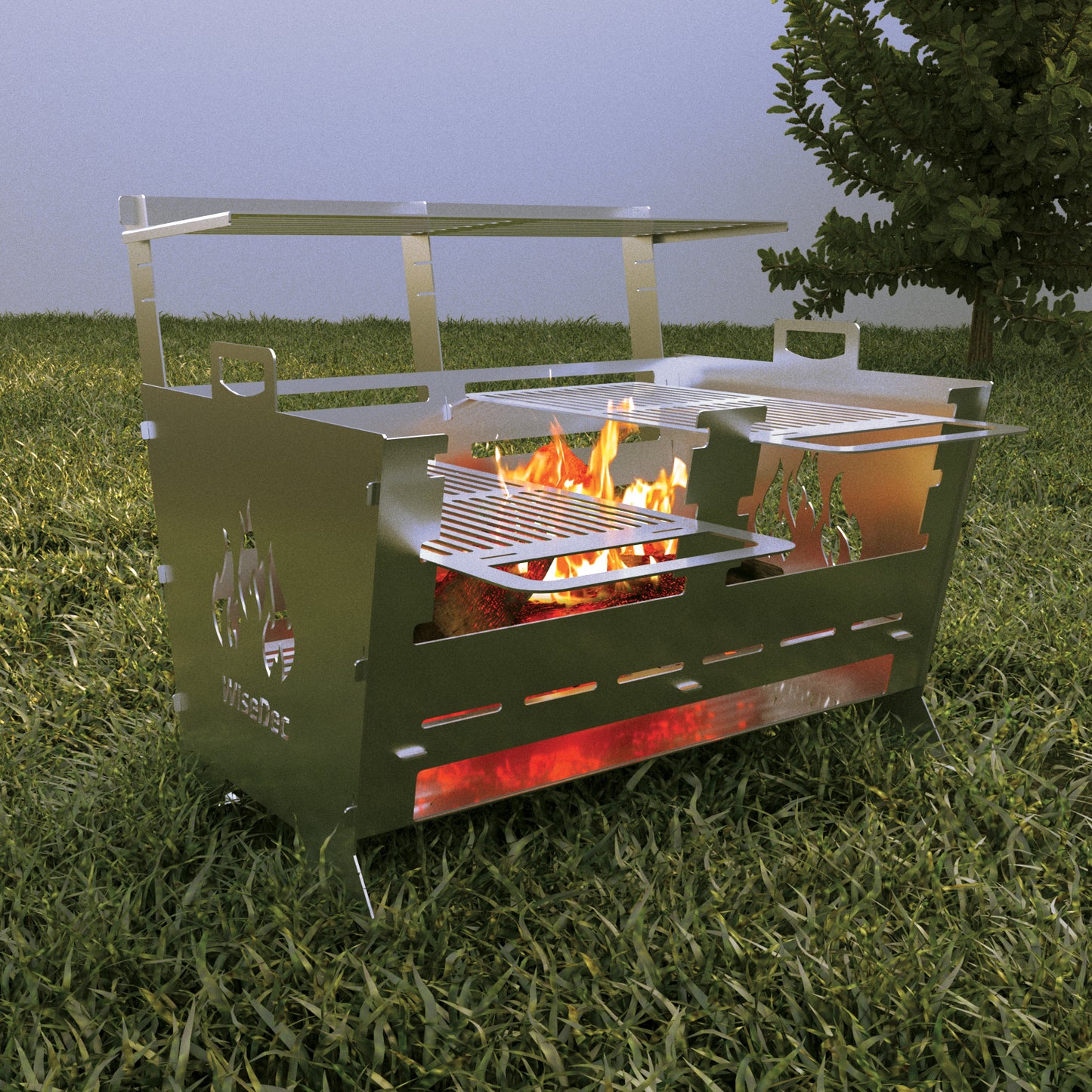 WiseGrill Portatif Taşınabilir Metal Mangal WG5 Çantalı