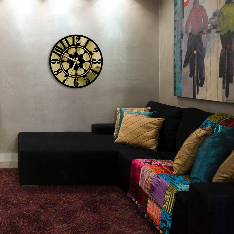 Ottoman Metal Wall Clock Merror