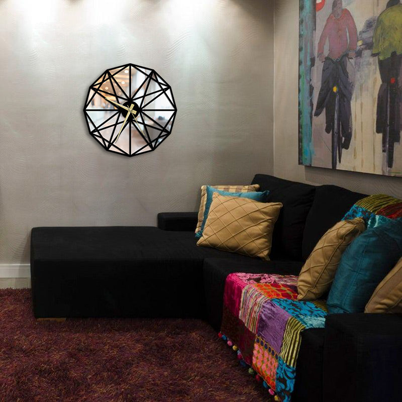 Origami Metal Wall Clock Merror