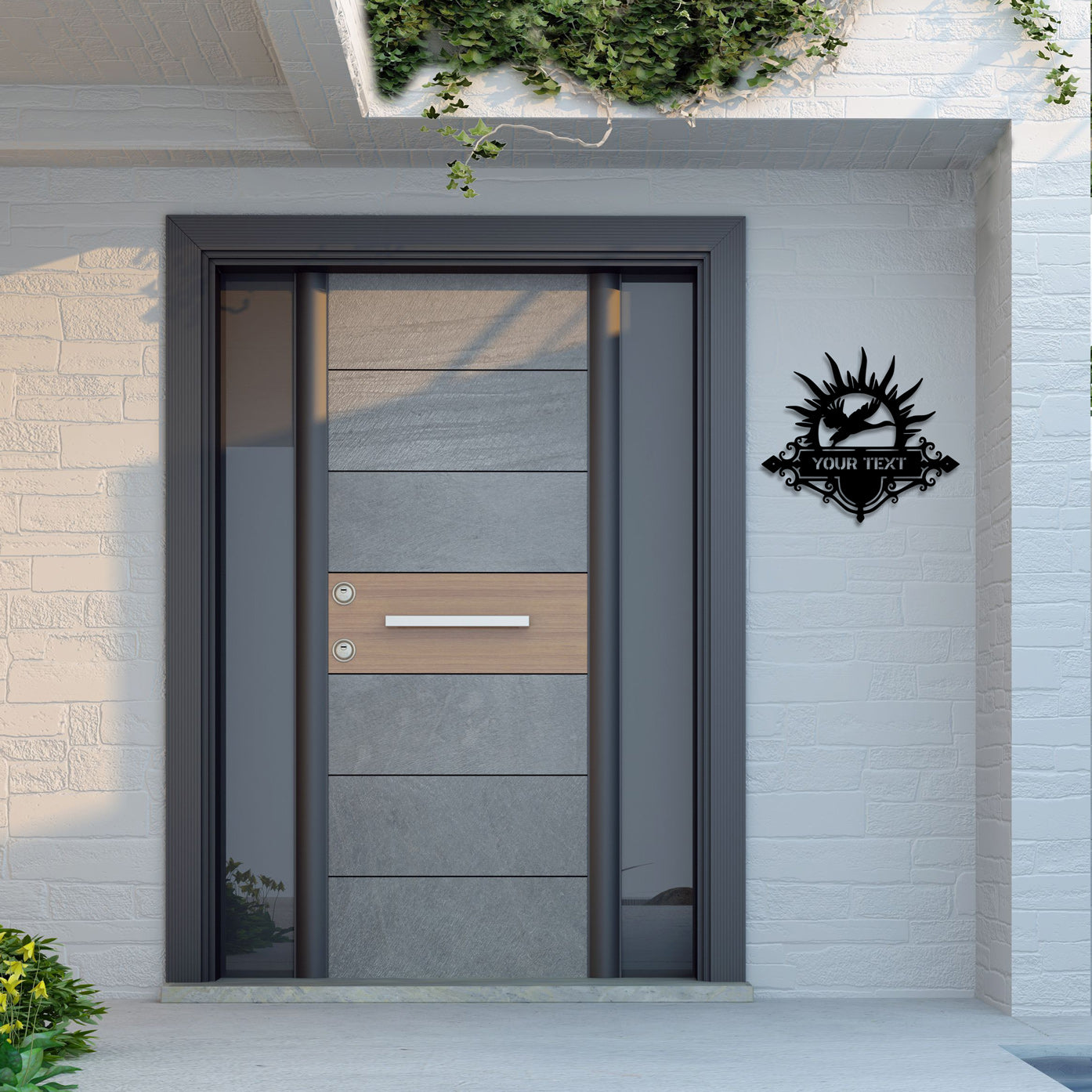 Personalized Eagle Metal Door Nameplate