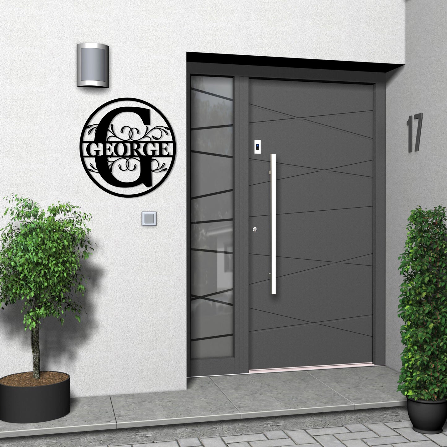 Personalize Door Metal Graffiti