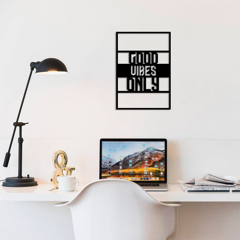 Only Good Vibes Metal Wall Decor