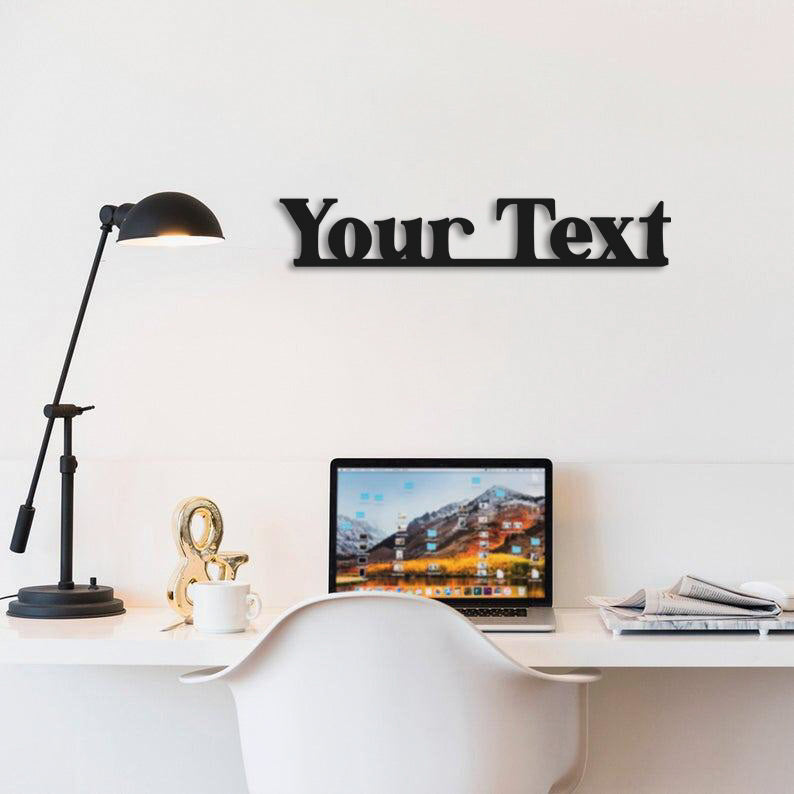 Personalized Lettering Metal Wall Painting
