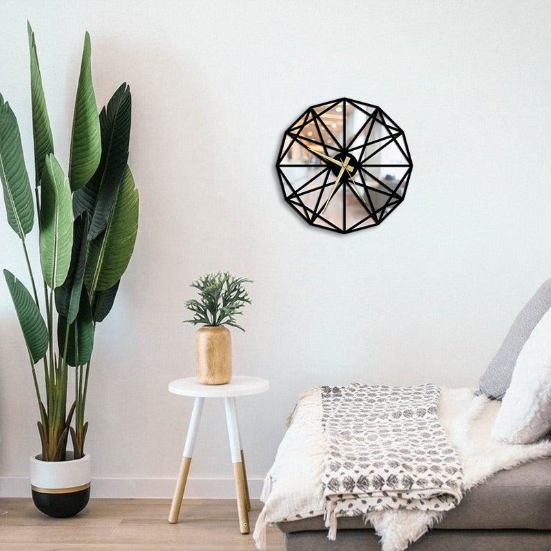 Origami Metal Wall Clock Merror
