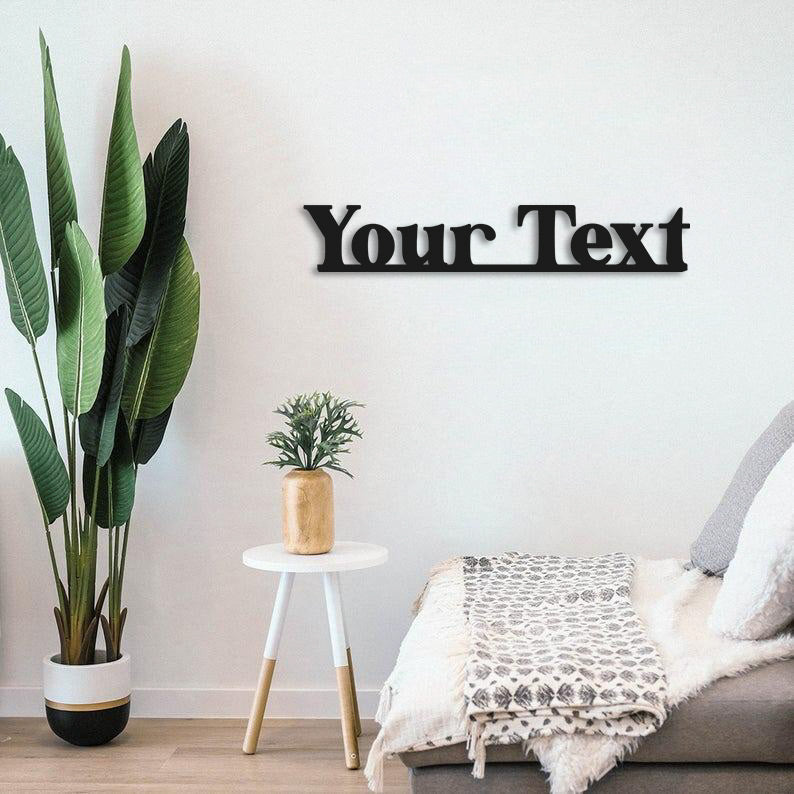Personalized Lettering Metal Wall Painting