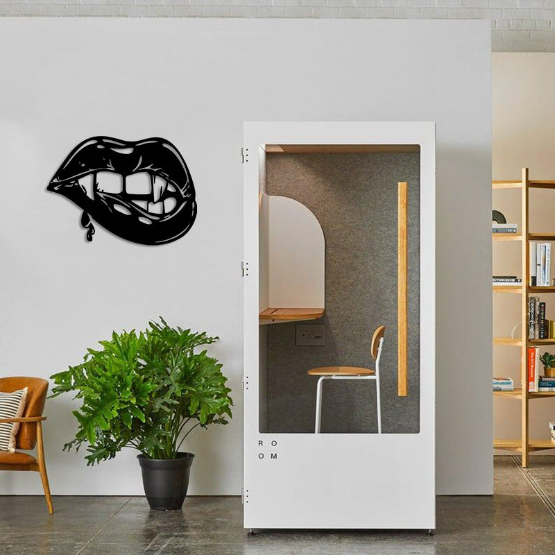 Vampire Woman lips Metal Wall Painting