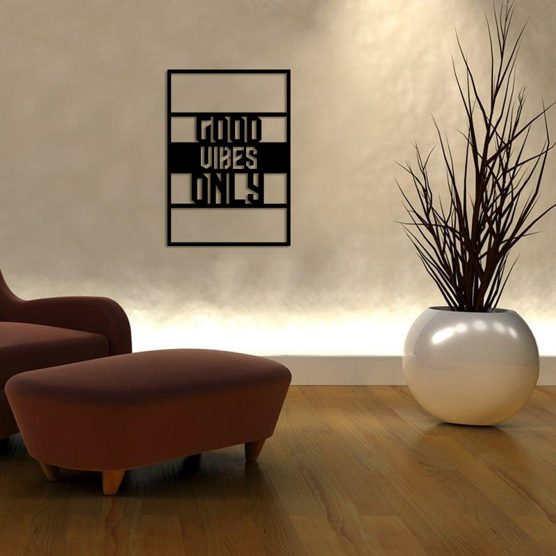 Only Good Vibes Metal Wall Decor