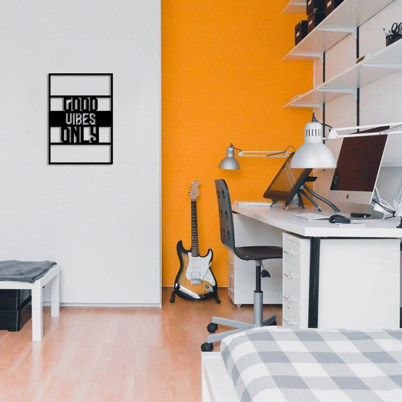 Only Good Vibes Metal Wall Decor
