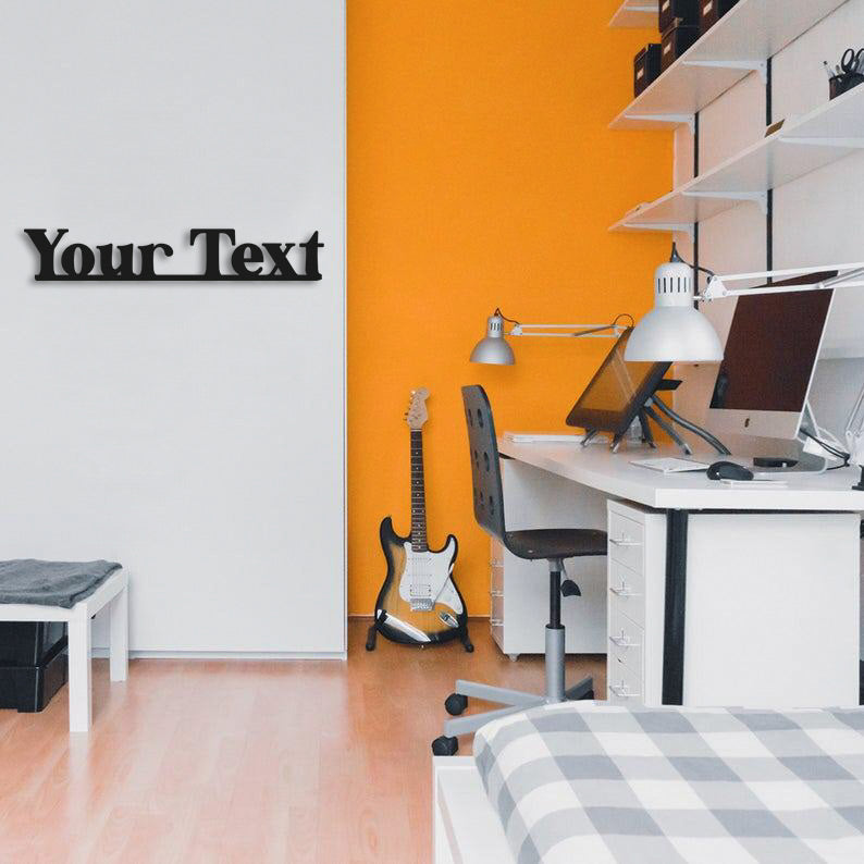 Personalized Lettering Metal Wall Painting