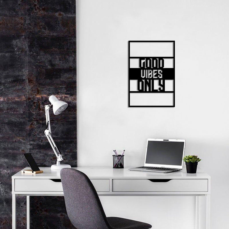 Only Good Vibes Metal Wall Decor