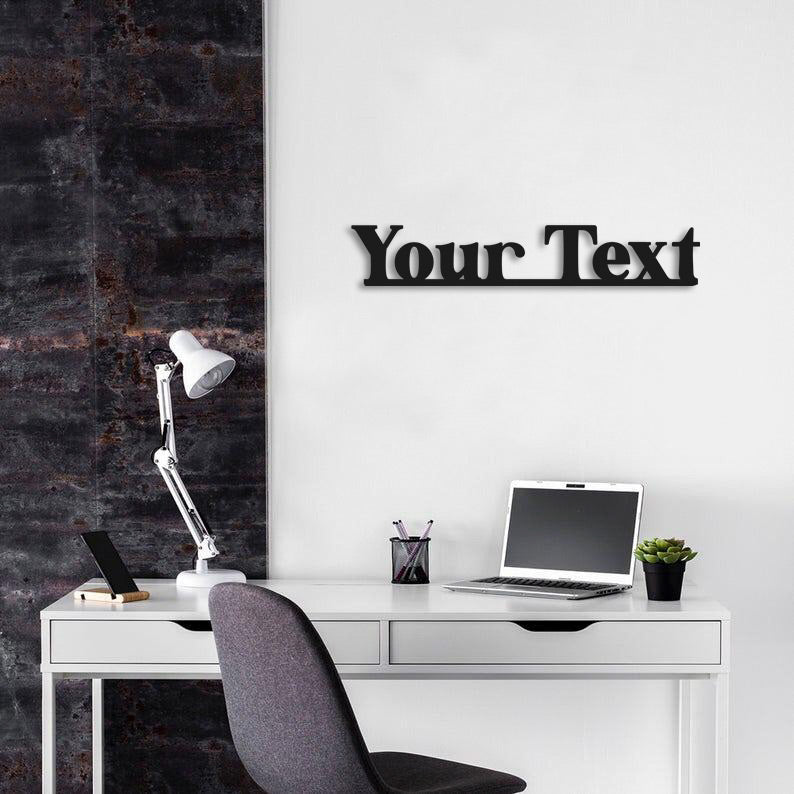 Personalized Lettering Metal Wall Painting