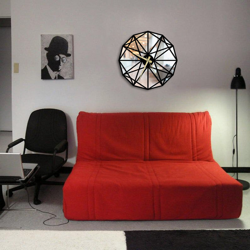 Origami Metal Wall Clock Merror