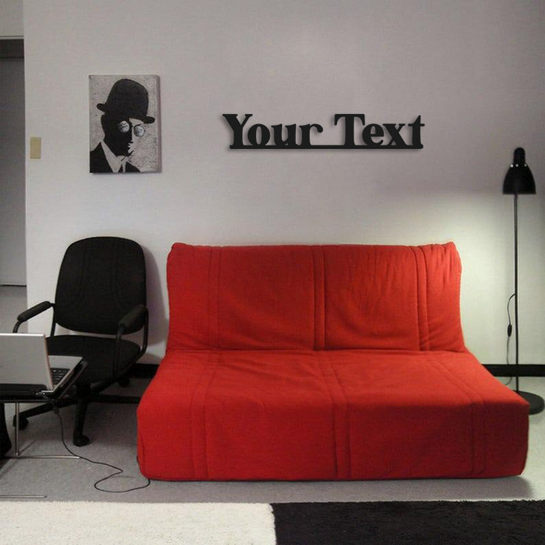 Personalized Lettering Metal Wall Painting