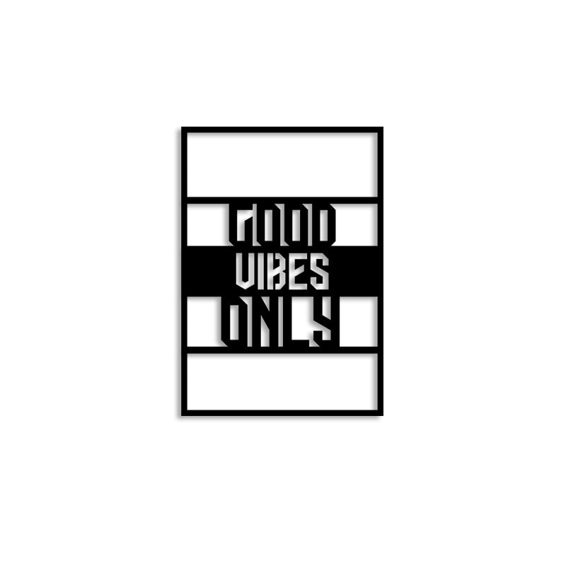 Only Good Vibes Metal Wall Decor