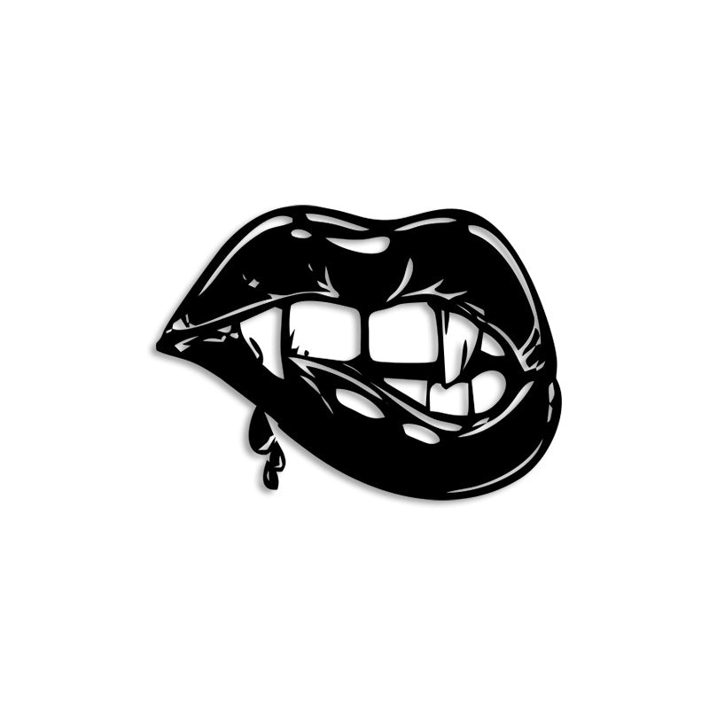 Vampire Woman lips Metal Wall Painting