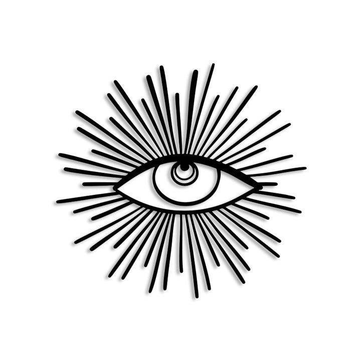 God Eye Merror Metal Wall Art