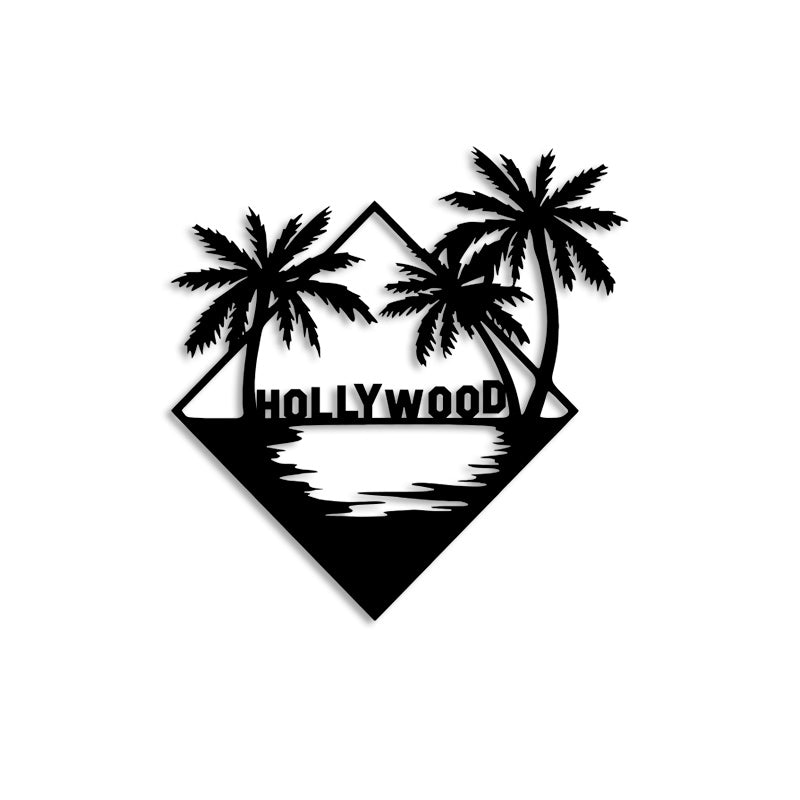 HollyWood Los Angeles Metal Duvar Sanatı