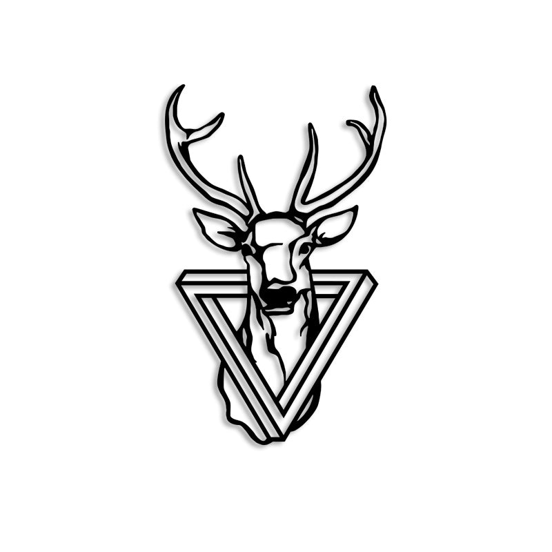Geyik V10 Metal Duvar Tablosu