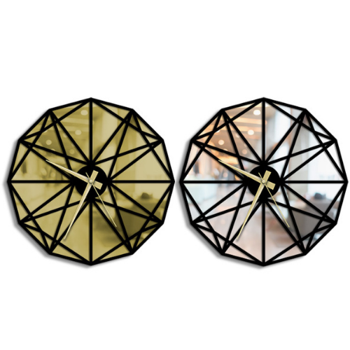 Origami Metal Duvar Saati Merror
