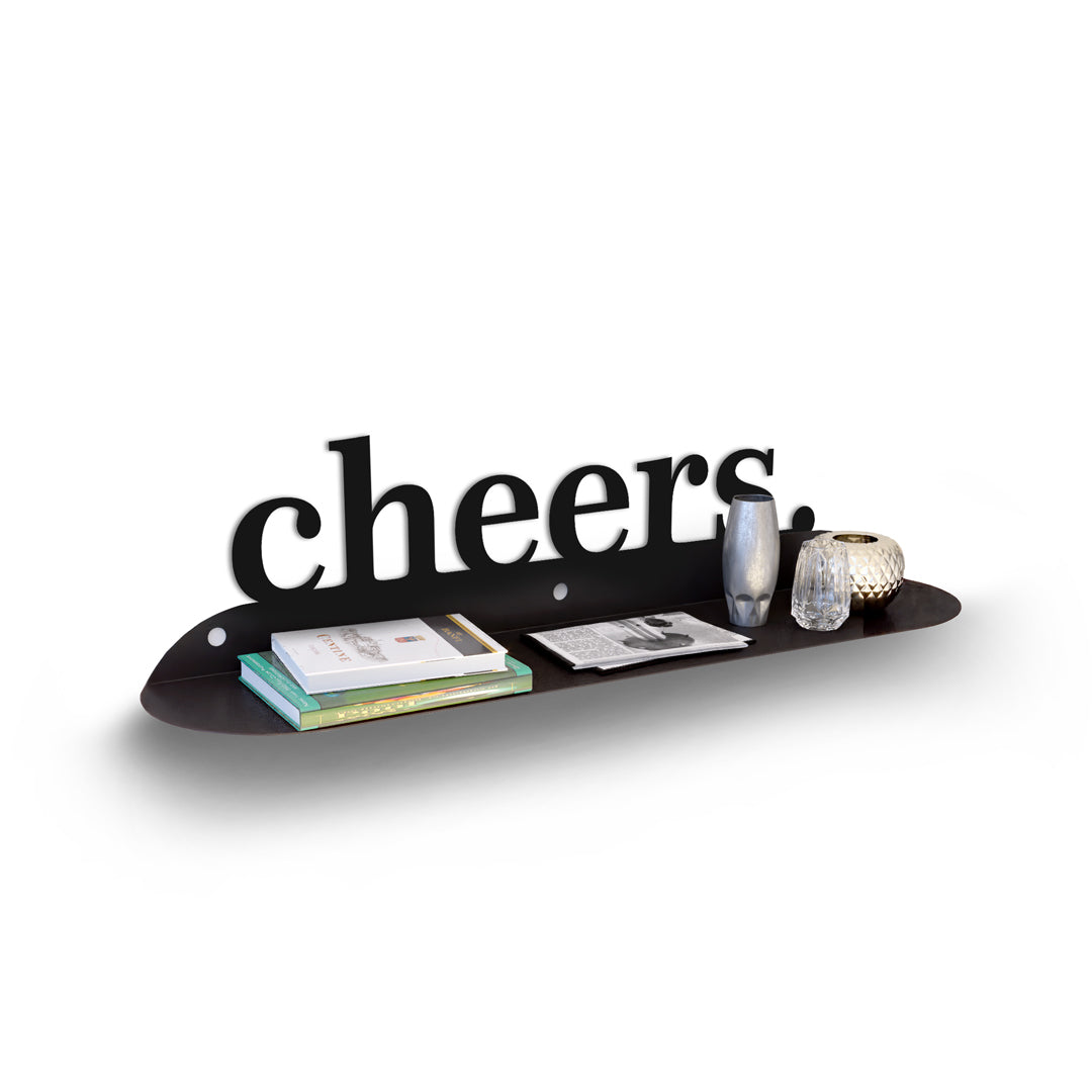 Cheers Metal Wall Shelf