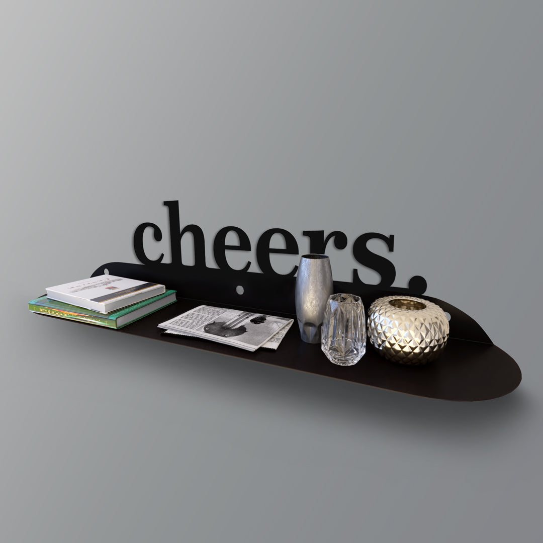 Cheers Metal Wall Shelf