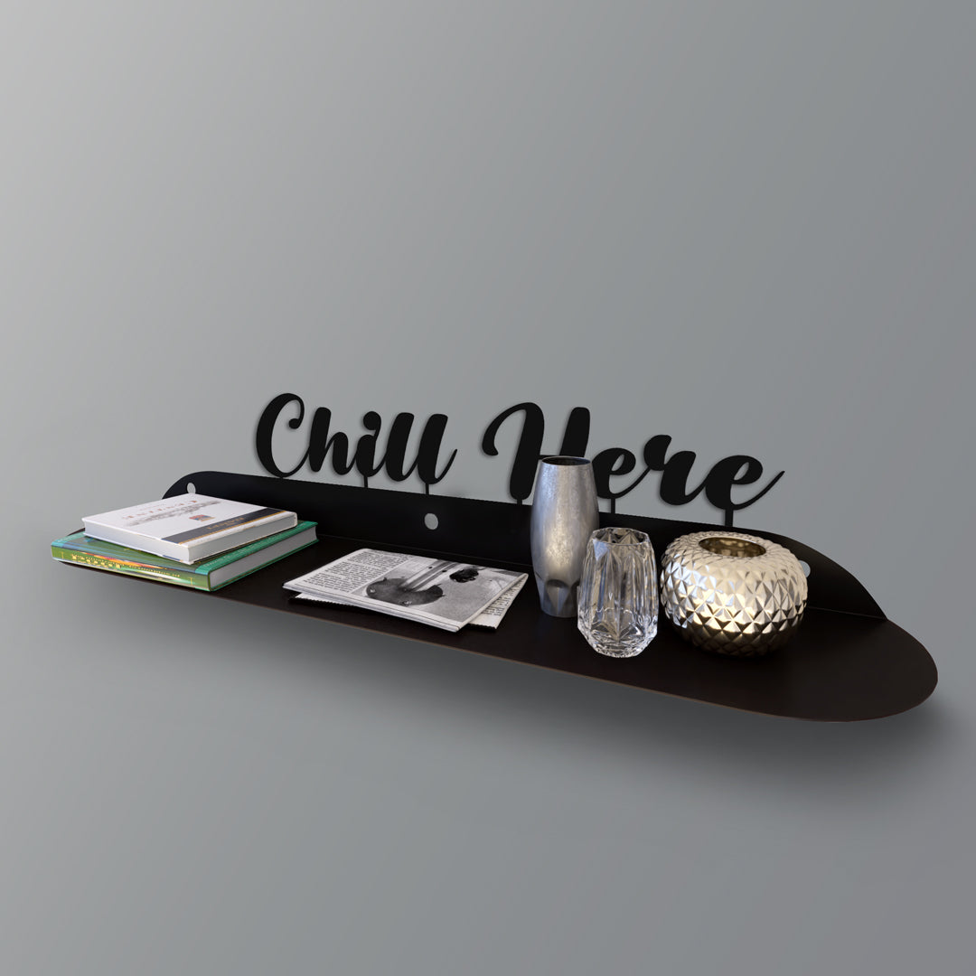 Chill Here Metal Wall Shelf