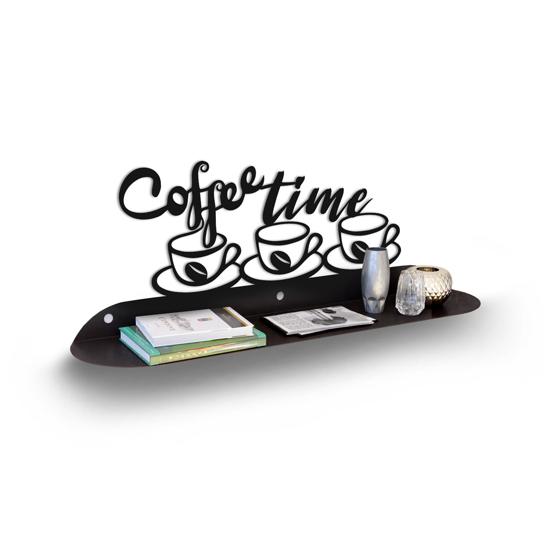 Coffee Metal Wall Shelf