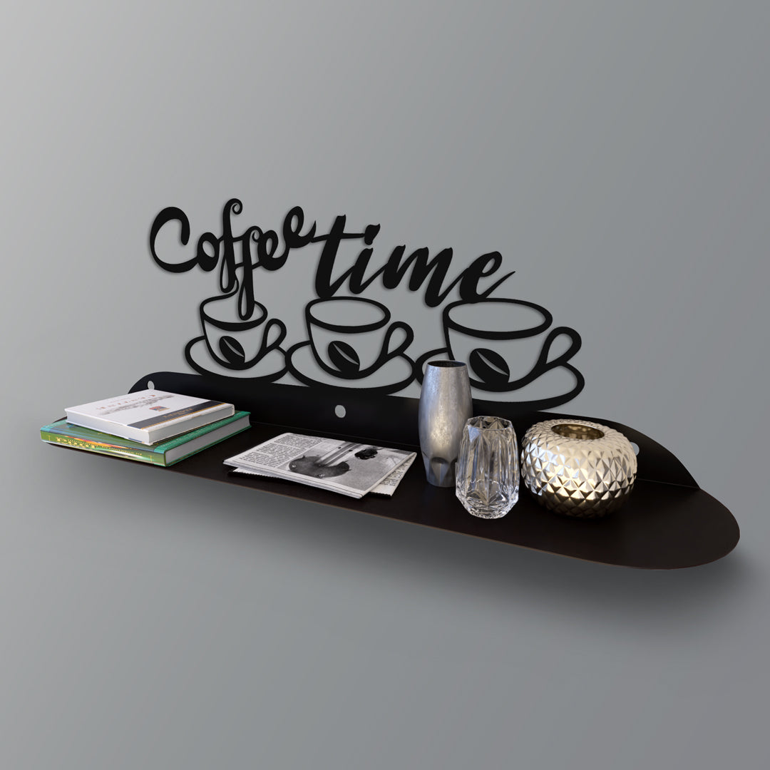 Coffee Metal Wall Shelf