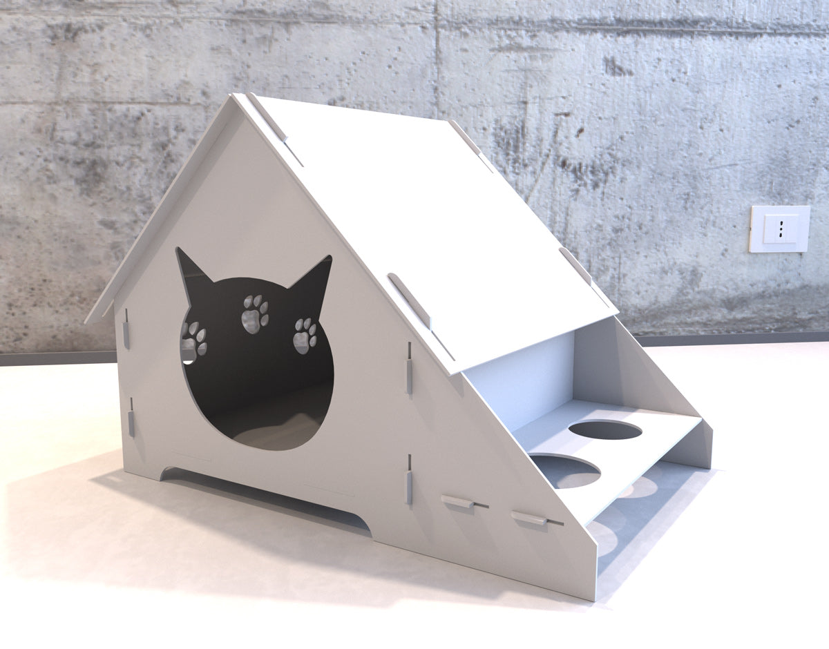 WiseDec Wooden Cat House