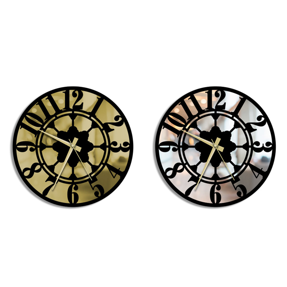 Ottoman Metal Wall Clock Merror