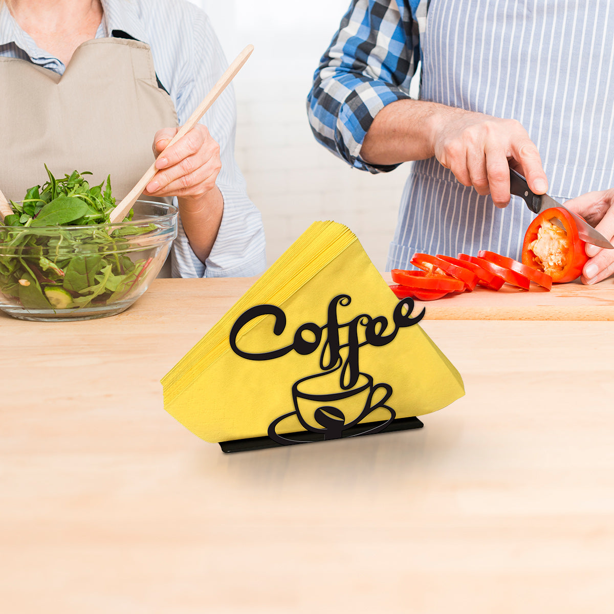 Coffee Metal Napkin Holder