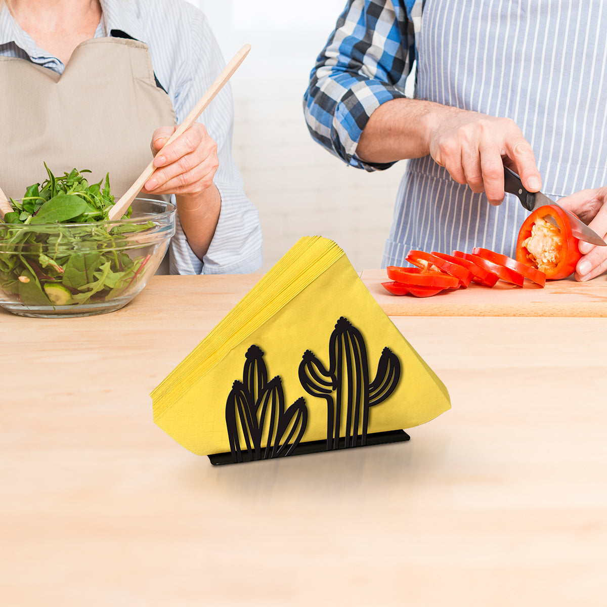 Cactus Metal Napkin Holder