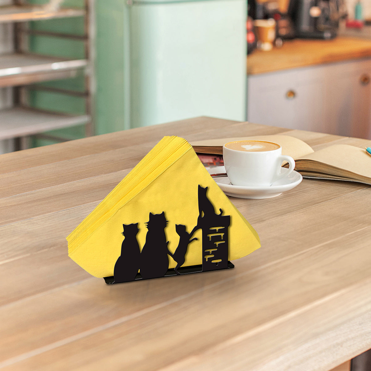 Cats Metal Napkin Holder