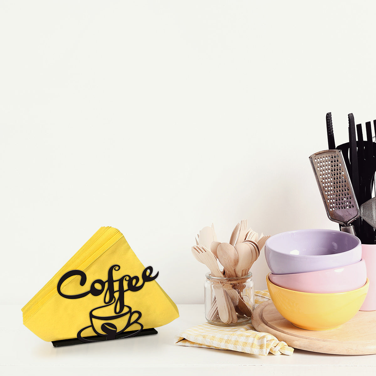 Coffee Metal Napkin Holder