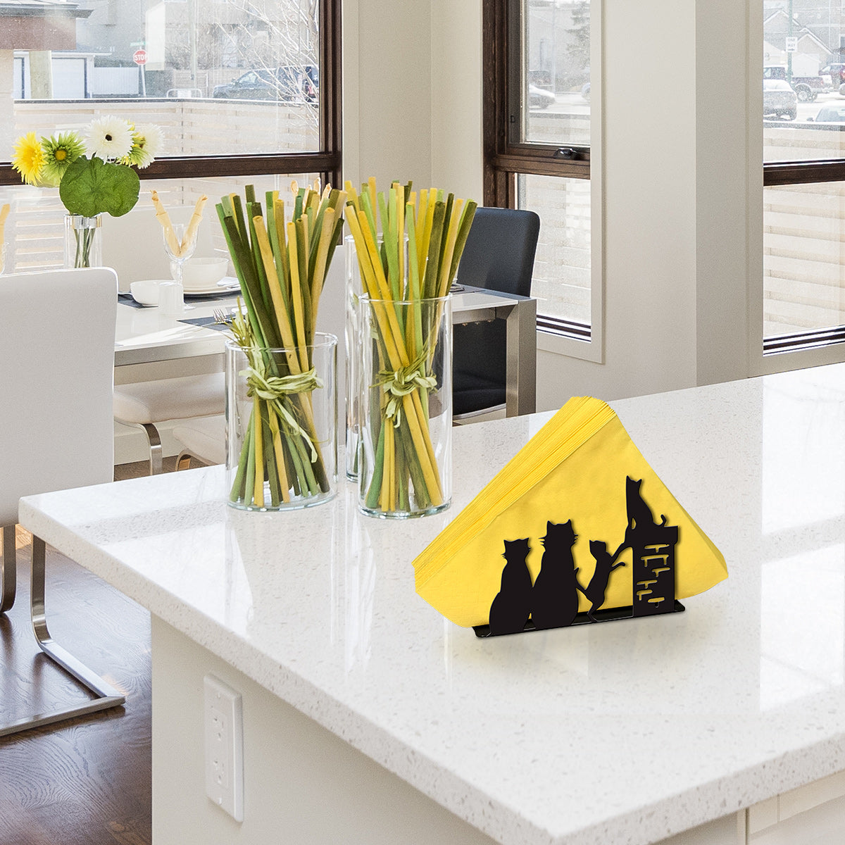 Cats Metal Napkin Holder