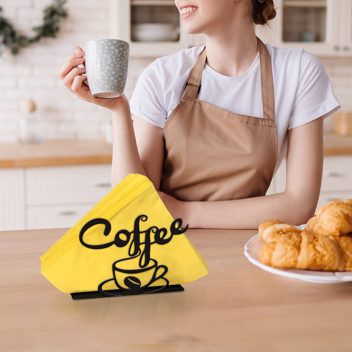 Coffee Metal Napkin Holder
