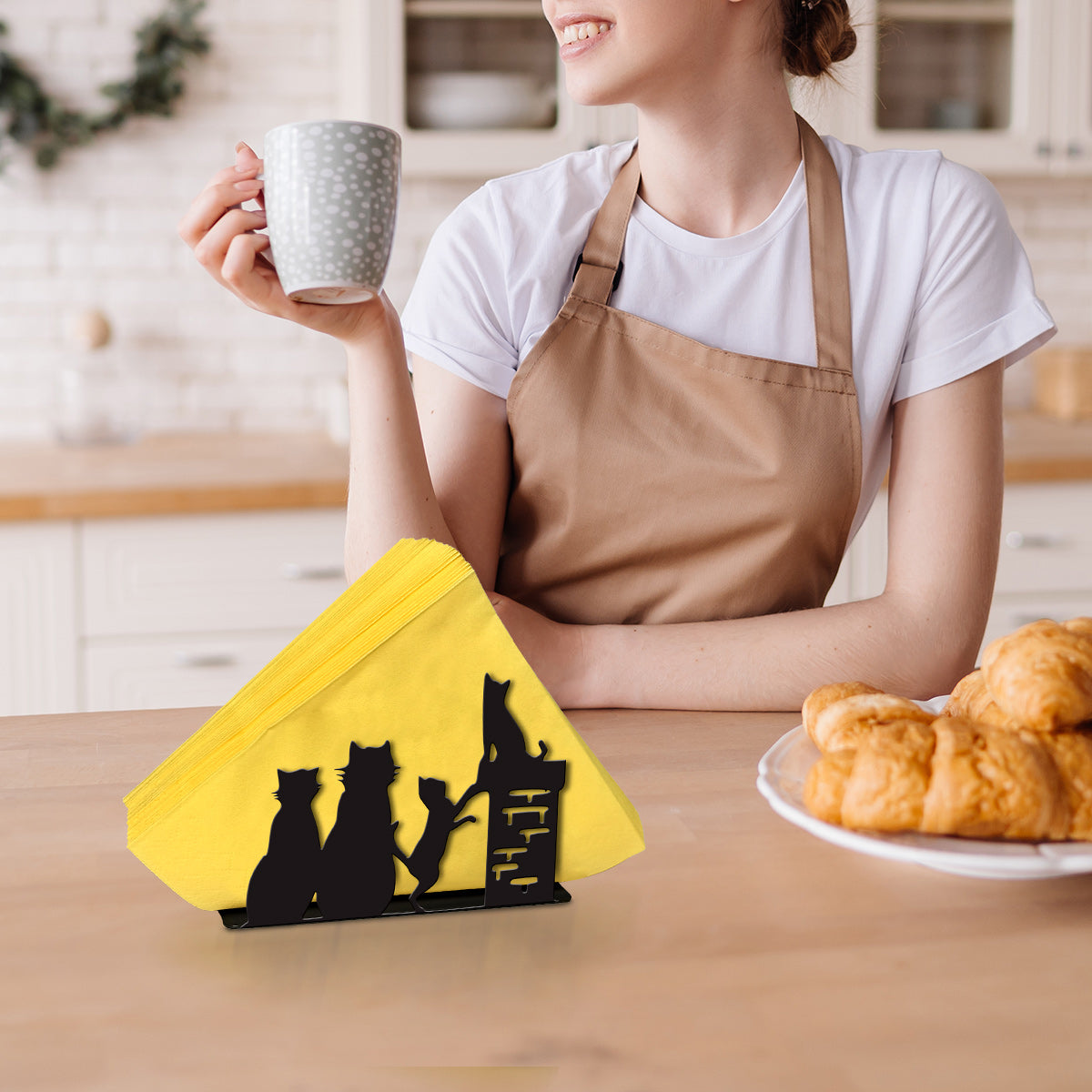 Cats Metal Napkin Holder
