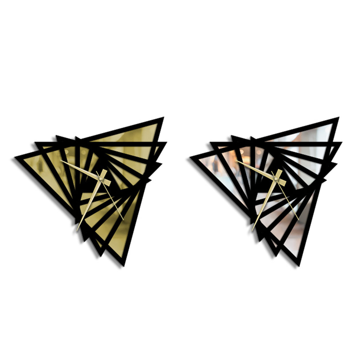 Prism Metal Wall Clock Merror