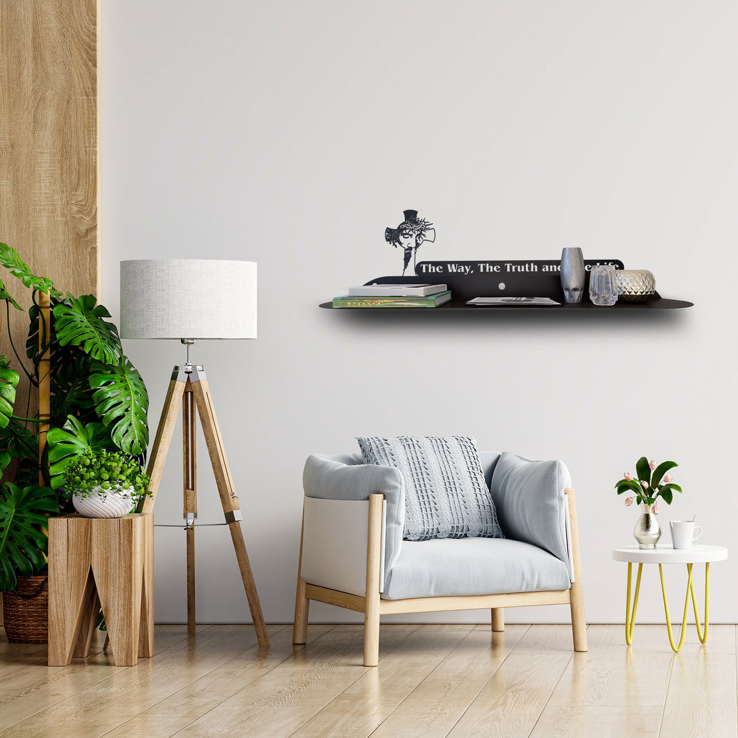 Jesus Metal Wall Shelf