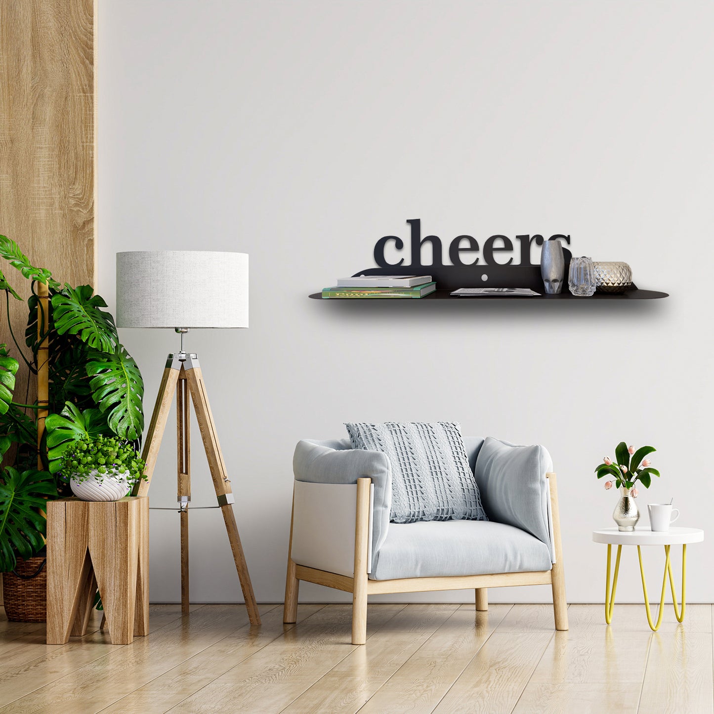 Cheers Metal Wall Shelf