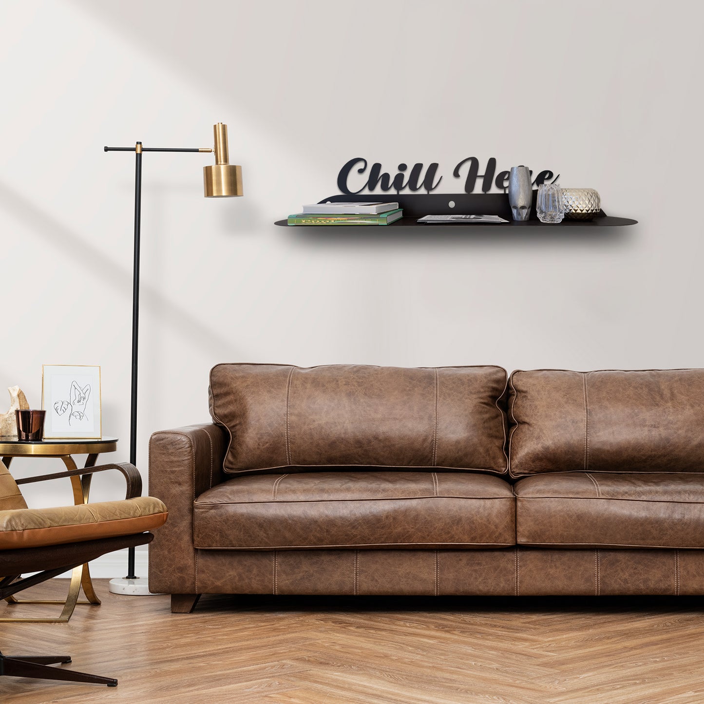 Chill Here Metal Wall Shelf